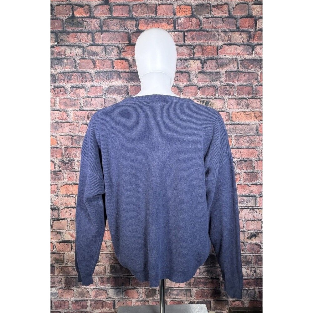 Eddie Bauer Knitted Xl Blue Sweater - Picture 2 of 4